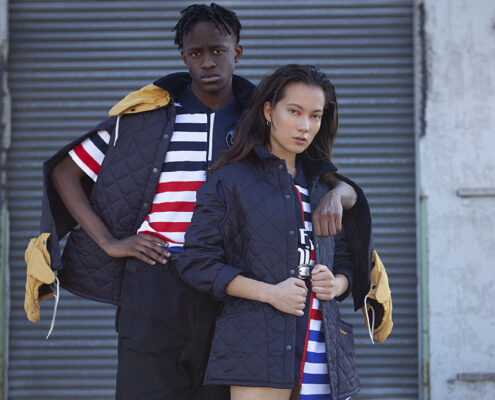 Irene Heldens X Calico Jack RE-DESIGN sustainable fashion collection - Will Falize - Soccer shirt and jacket