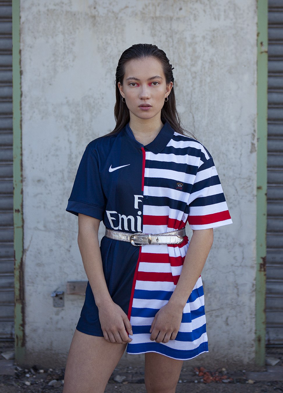 Irene Heldens X Calico Jack RE-DESIGN sustainable fashion collection - Will Falize - Soccer shirt woman